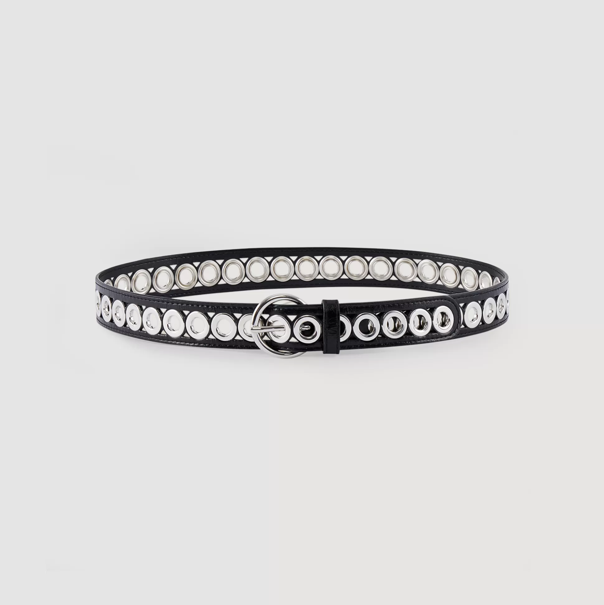 Sandro Paris Belt With Round Buckle And Eyelets> Belts