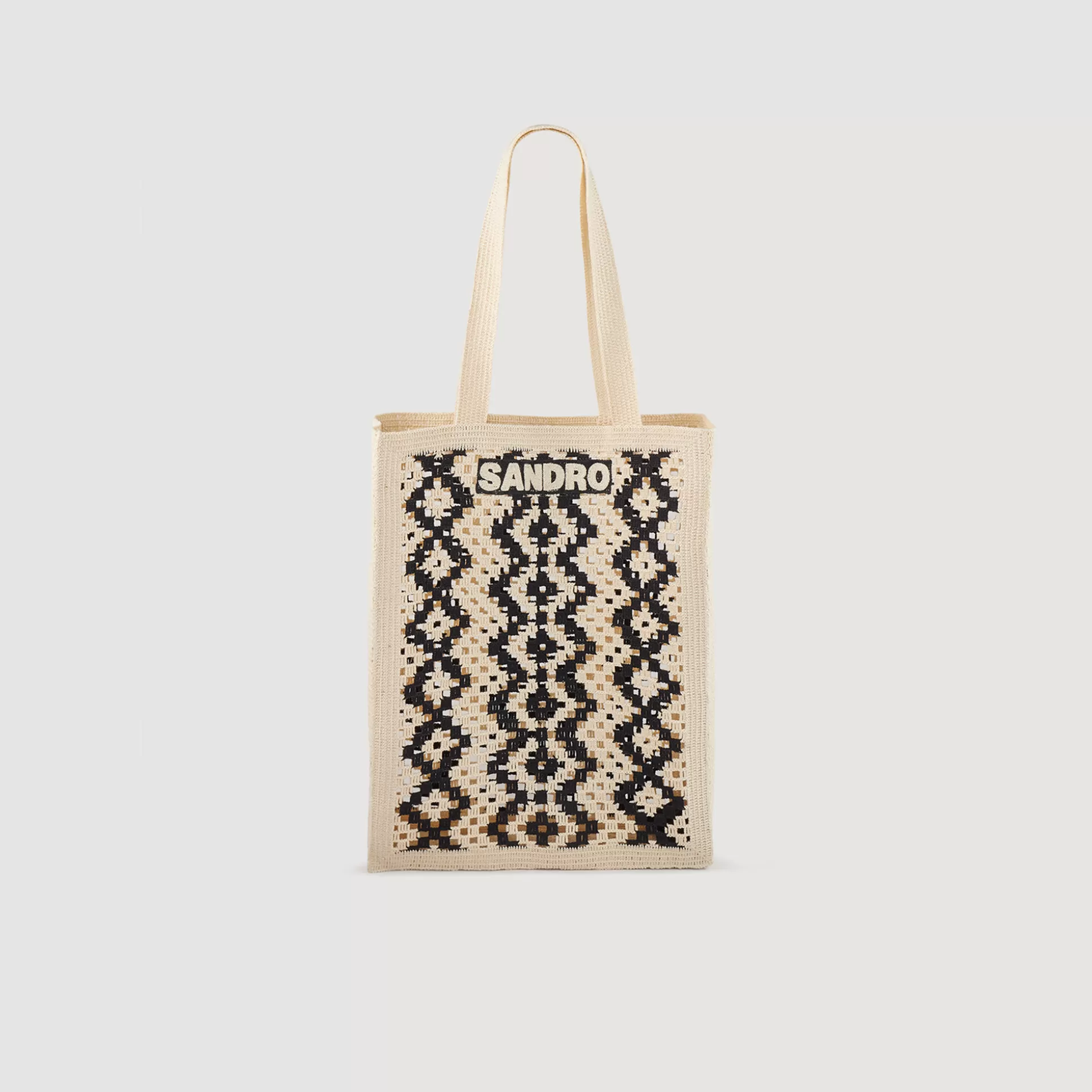 Sandro Paris Crochet Tote Bag> Tote Bags