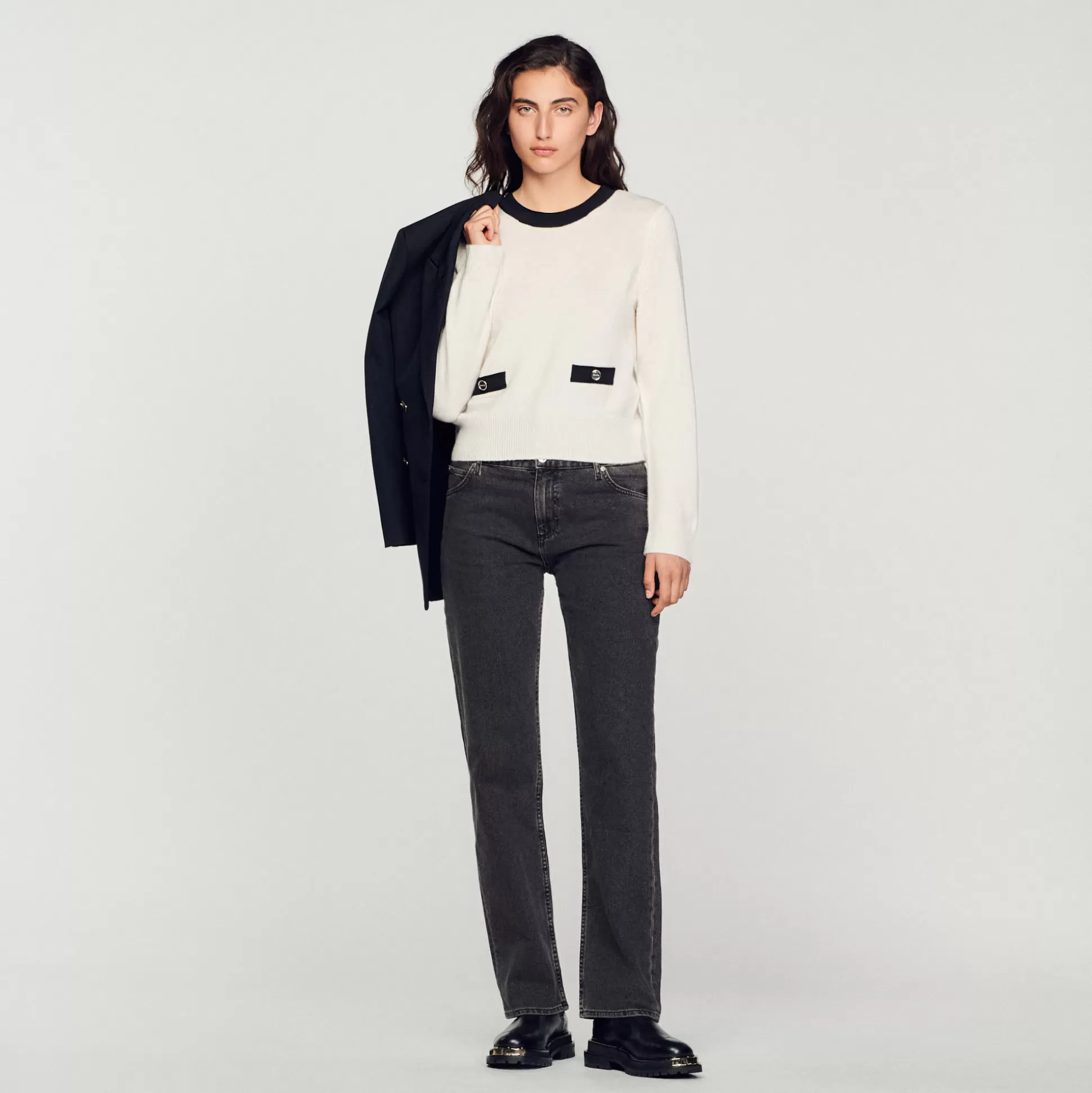 Sandro Paris Fine Knit Sweater> Sweaters & Cardigans