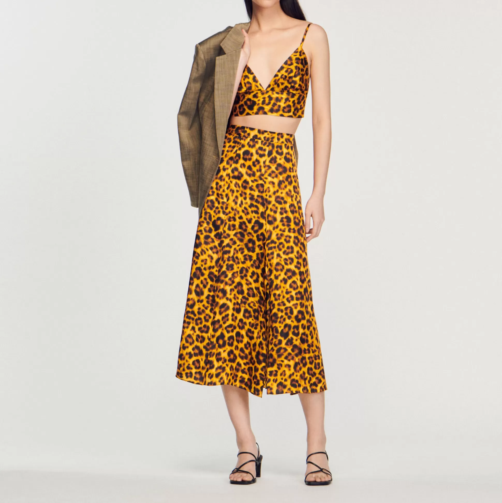 Sandro Paris Leopard Skirt> Skirts