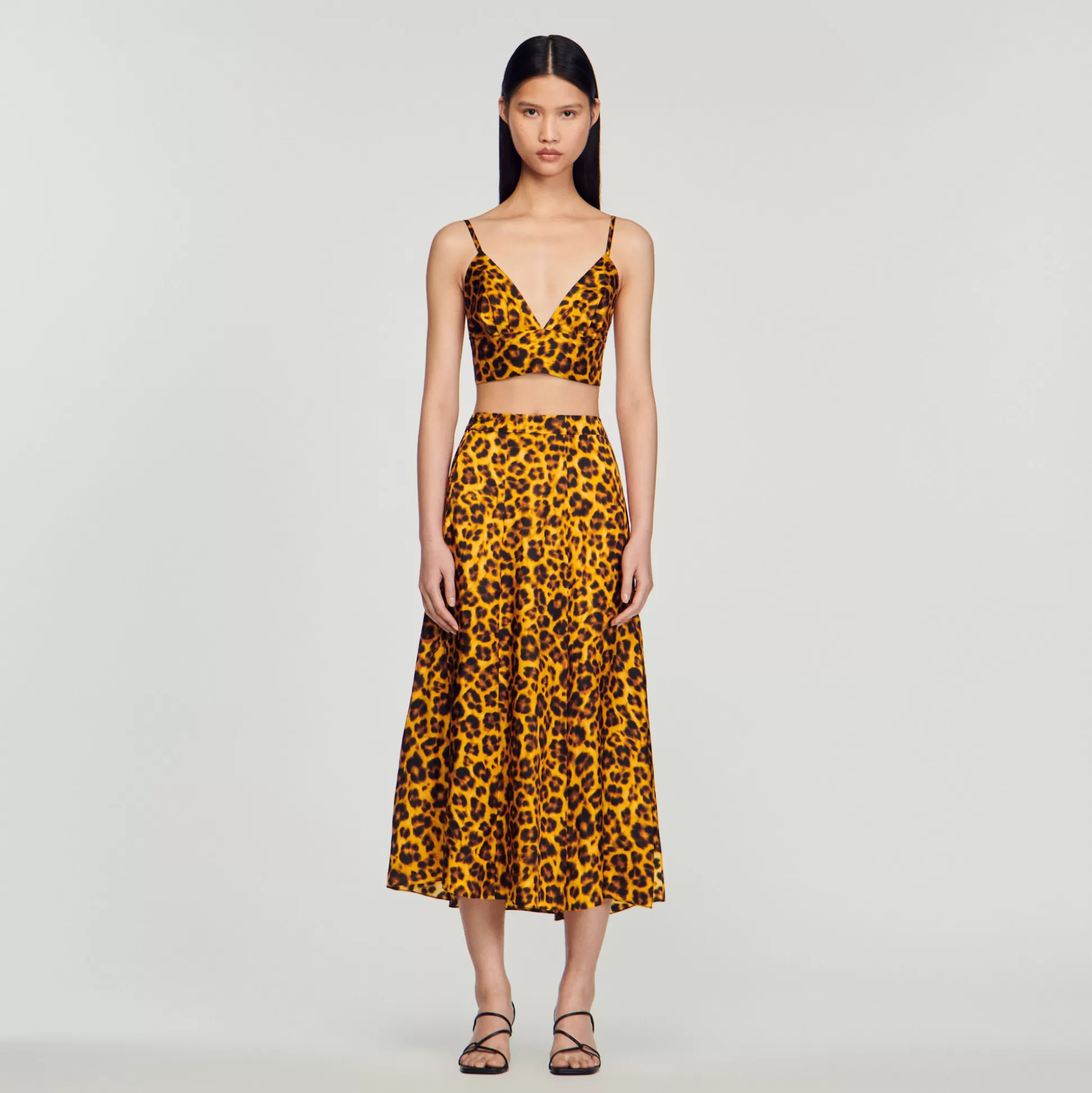 Sandro Paris Leopard Skirt> Skirts