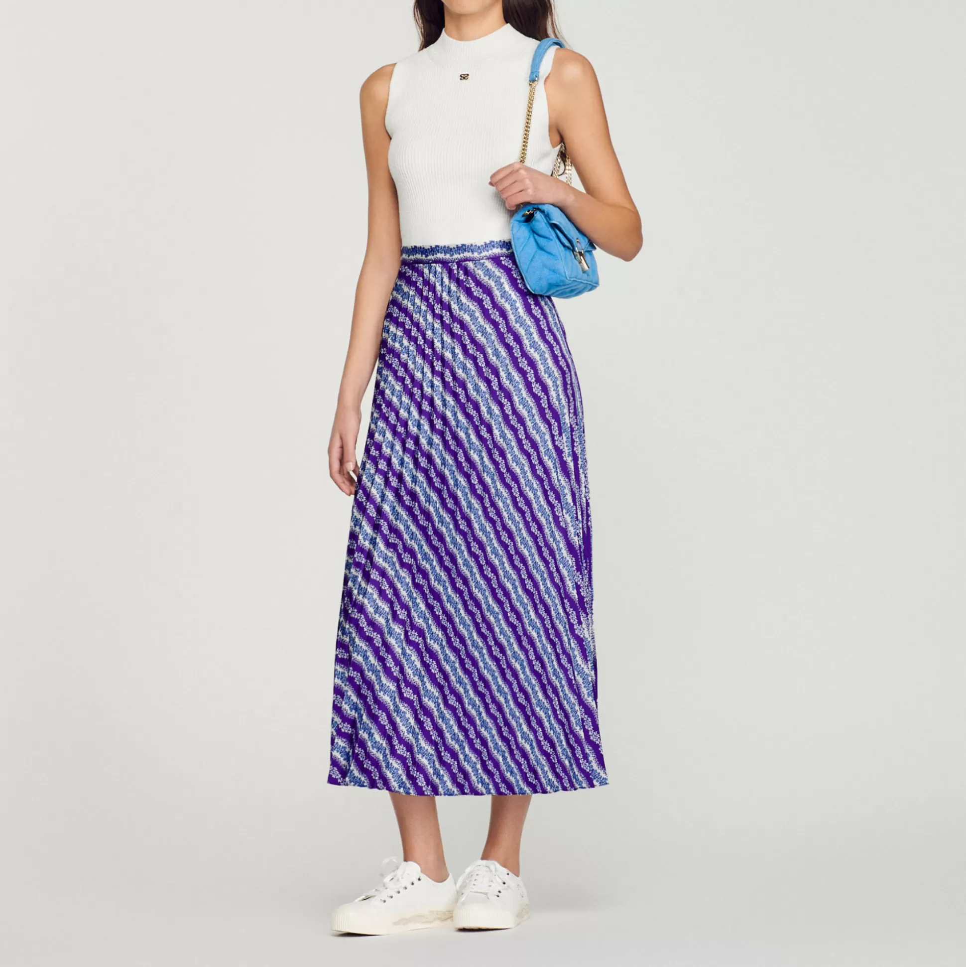 Sandro Paris Long Printed Skirt> Skirts