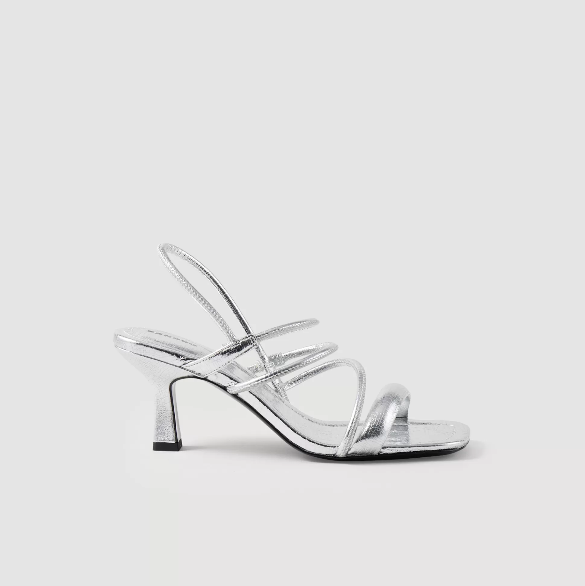 Sandro Paris Metallic Leather Sandals> Sandals