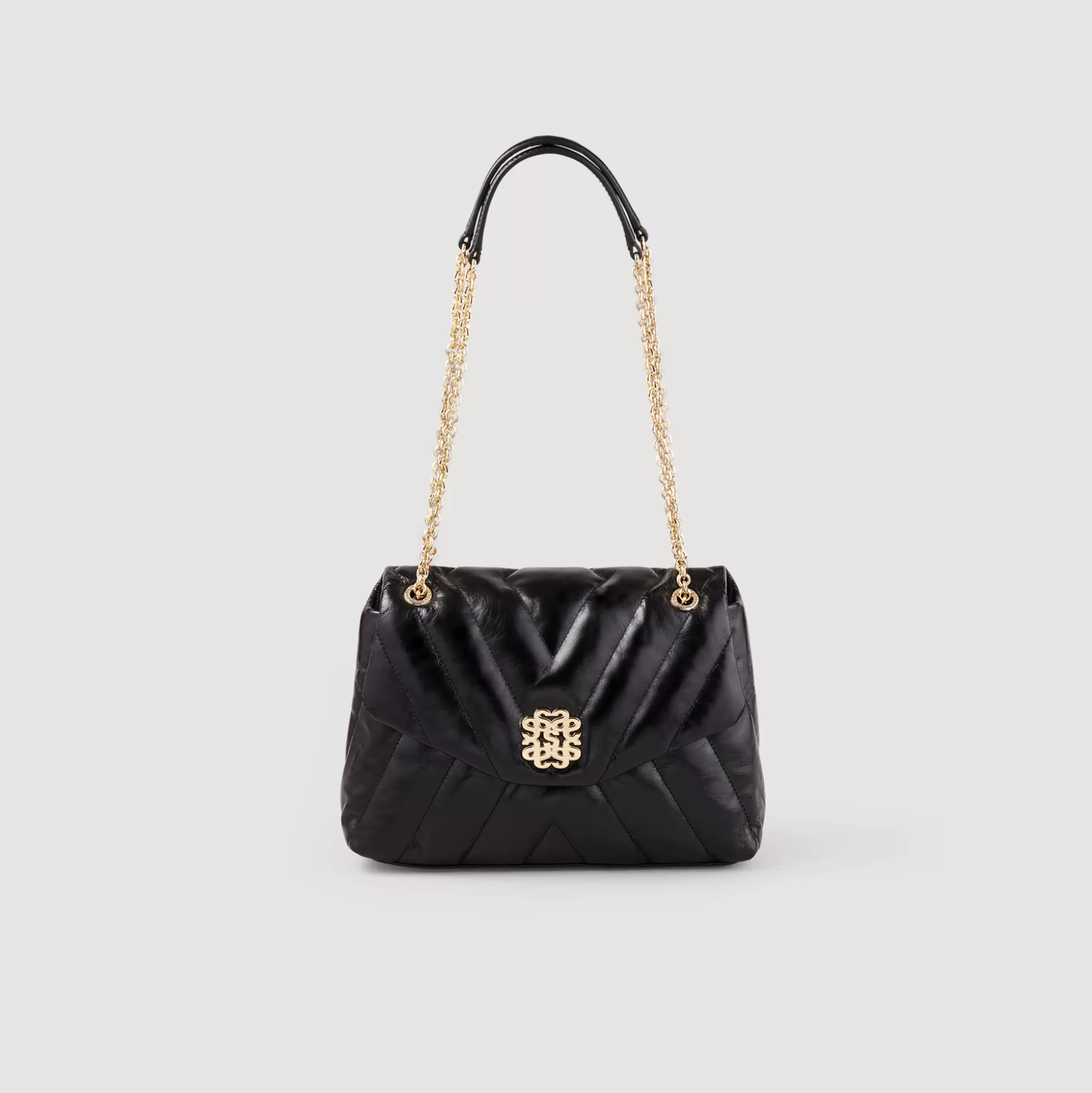 Sandro Paris Mila Quilted Leather Bag> Crossbody Bags