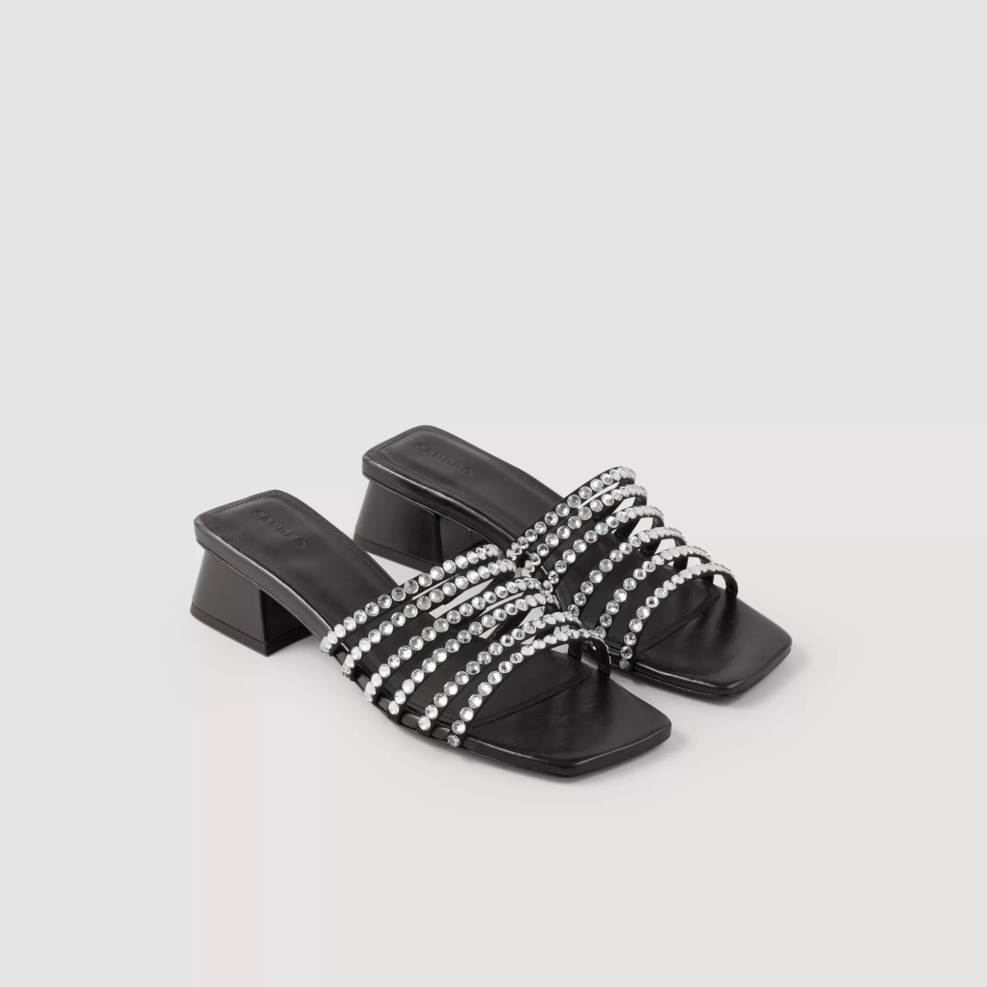 Sandro Paris Rhinestone Mules> Sandals