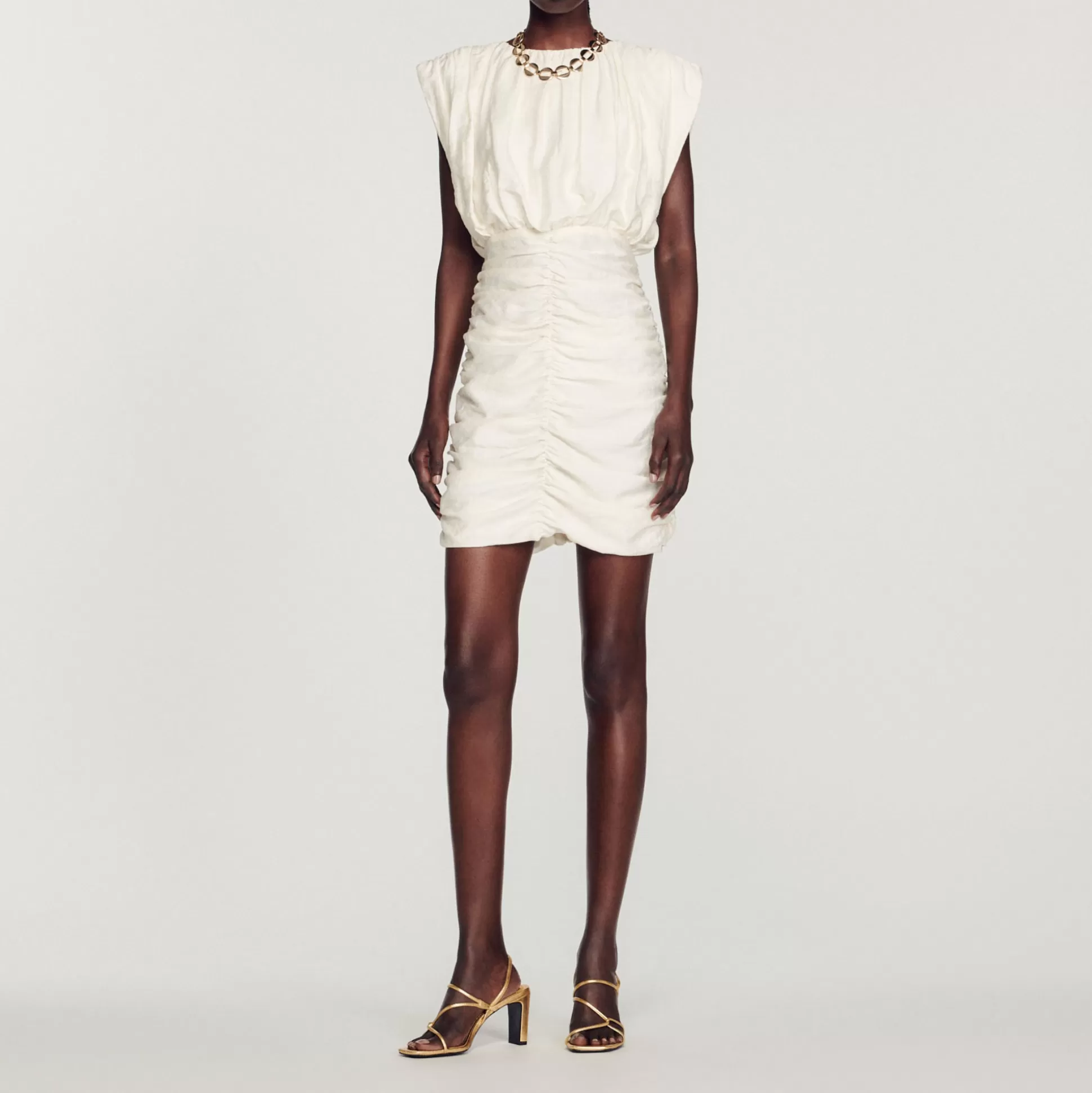 Sandro Paris Short Draped Dress> Dresses