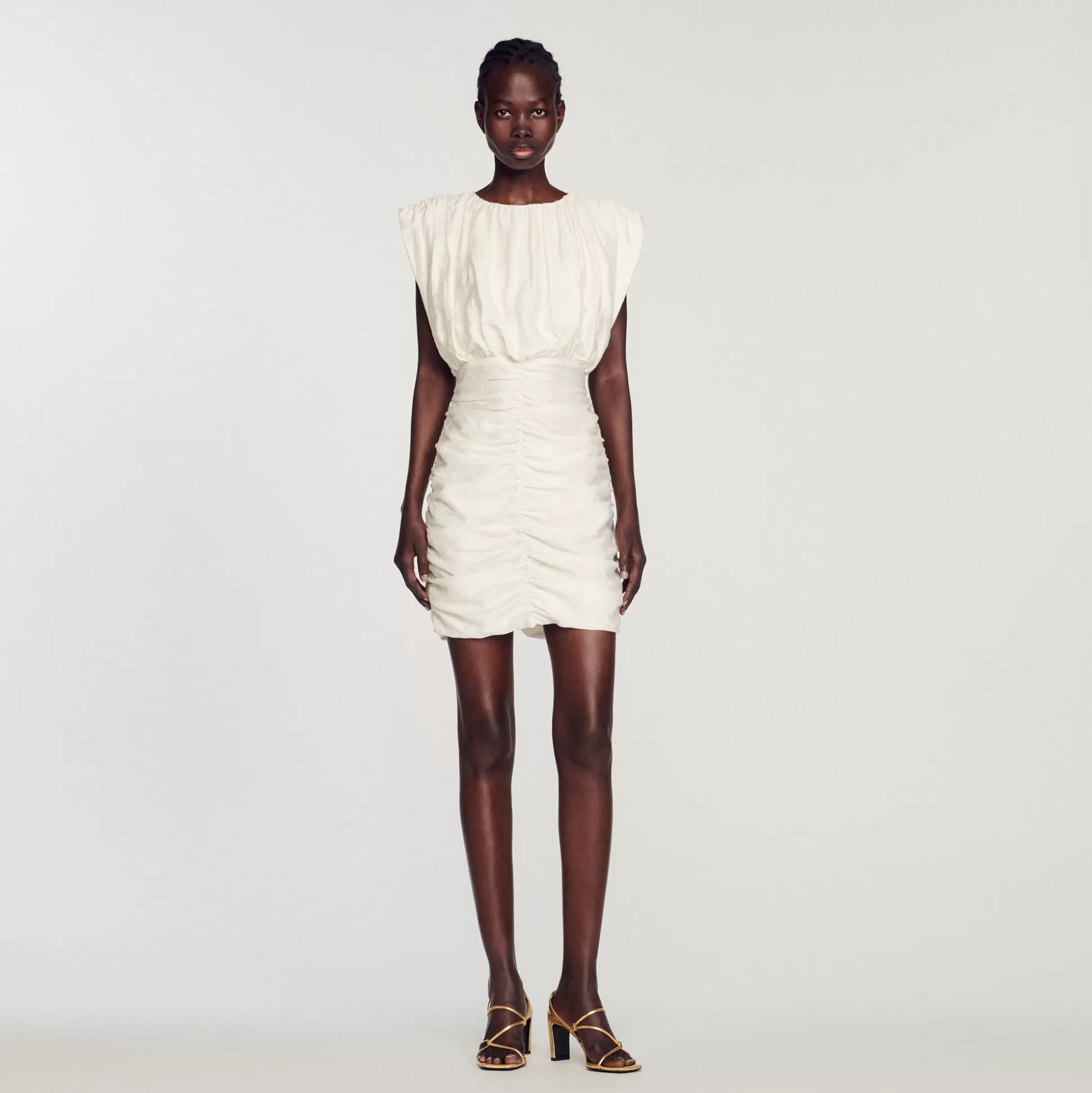 Sandro Paris Short Draped Dress> Dresses