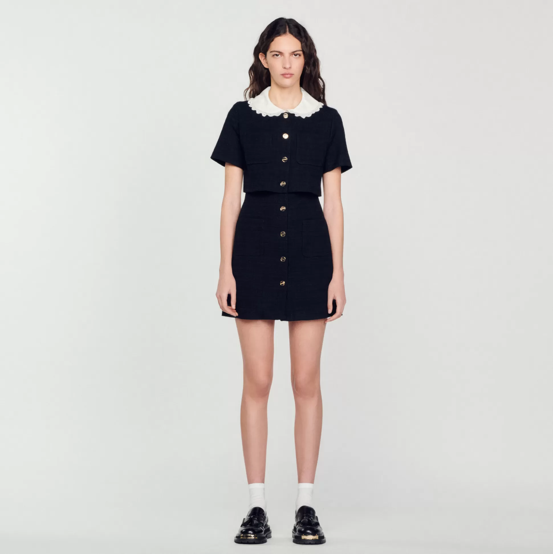 Sandro Paris Short Tweed Dress> Dresses