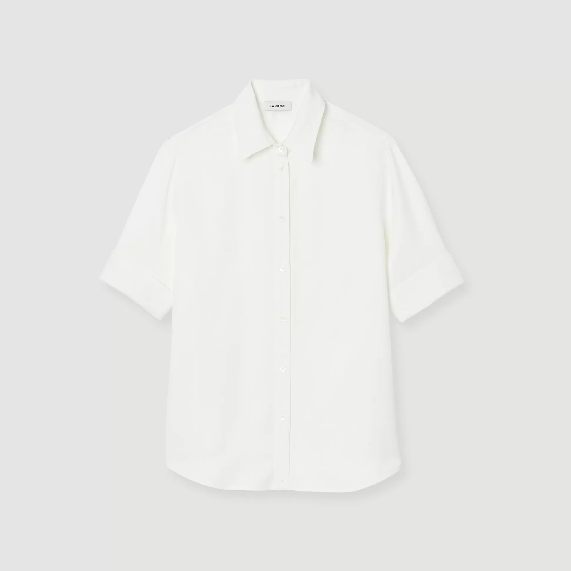 Sandro Paris Short-Sleeved Shirt> Tops & Shirts