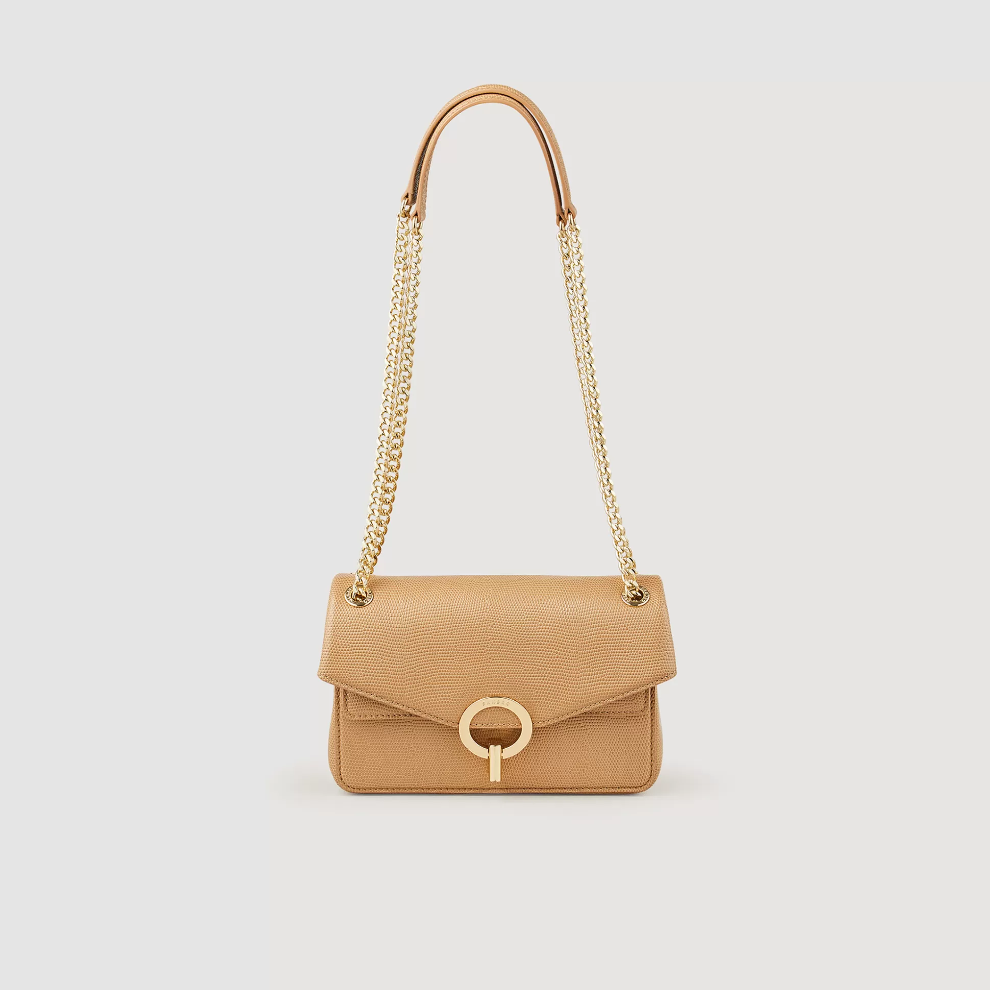 Sandro Paris Small Embossed Leather Yza Bag> Crossbody Bags