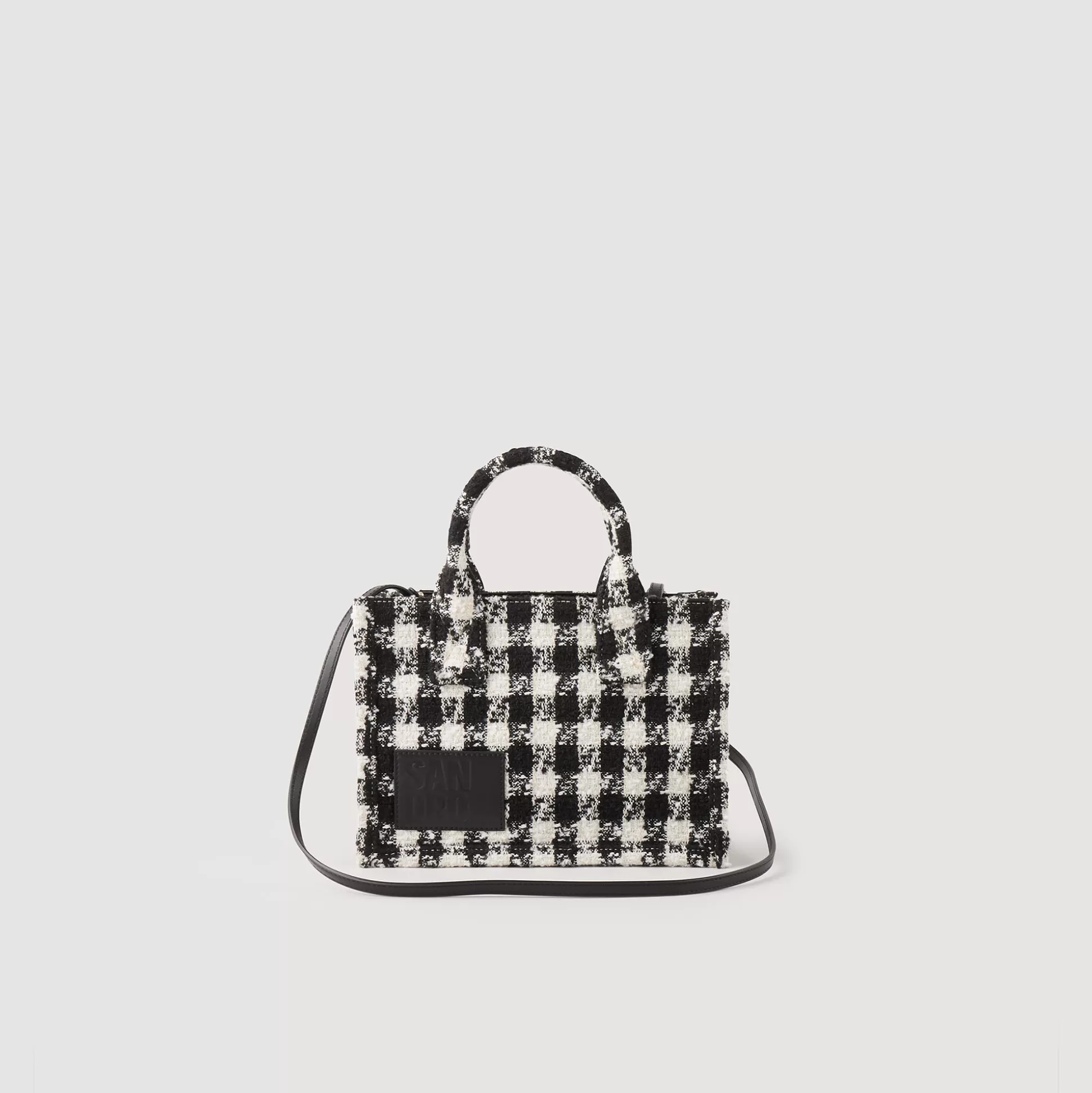 Sandro Paris Small Tweed Kasbah Tote Bag> Crossbody Bags