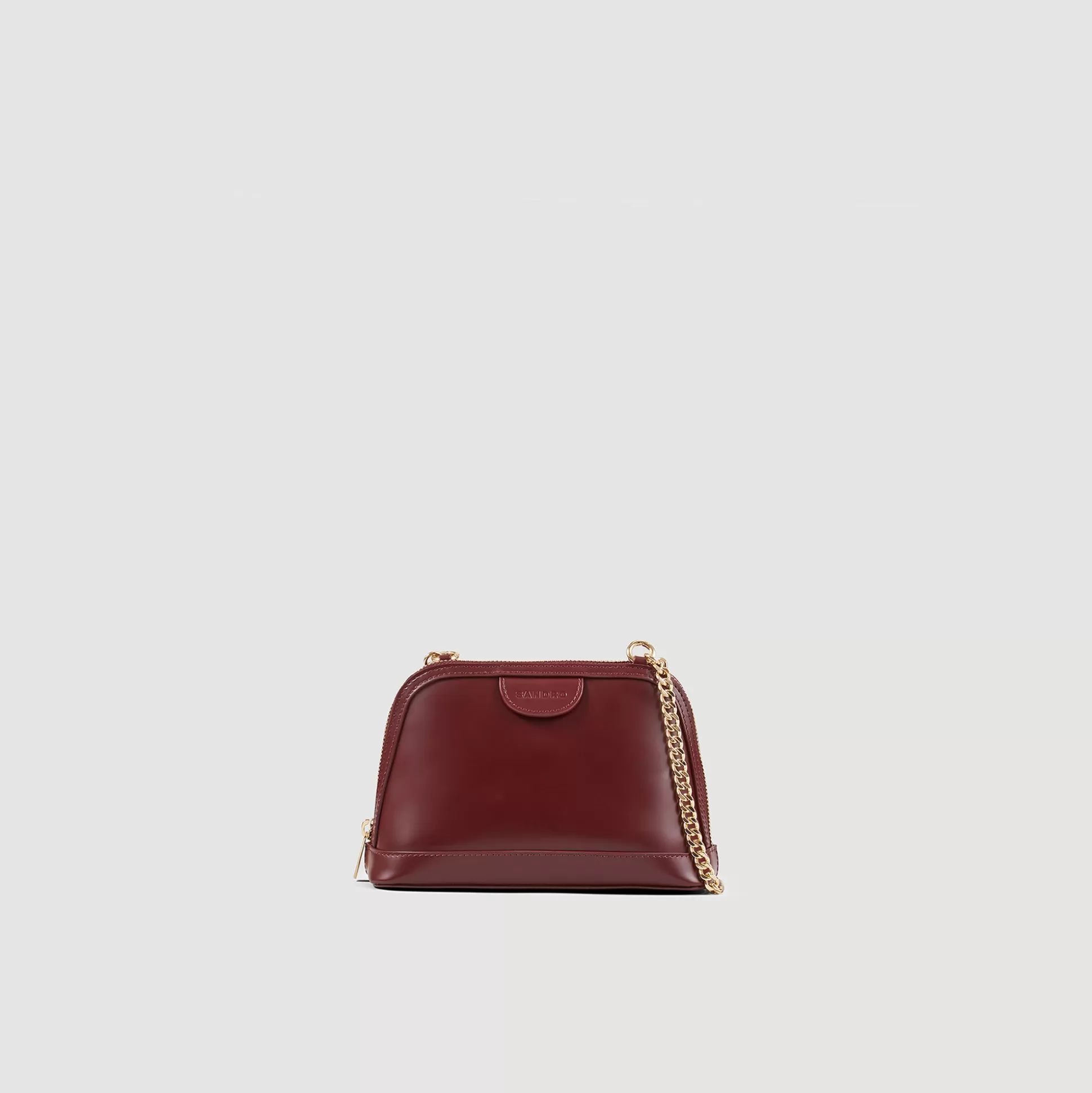 Sandro Paris Smooth Leather Rittah Bag> Crossbody Bags