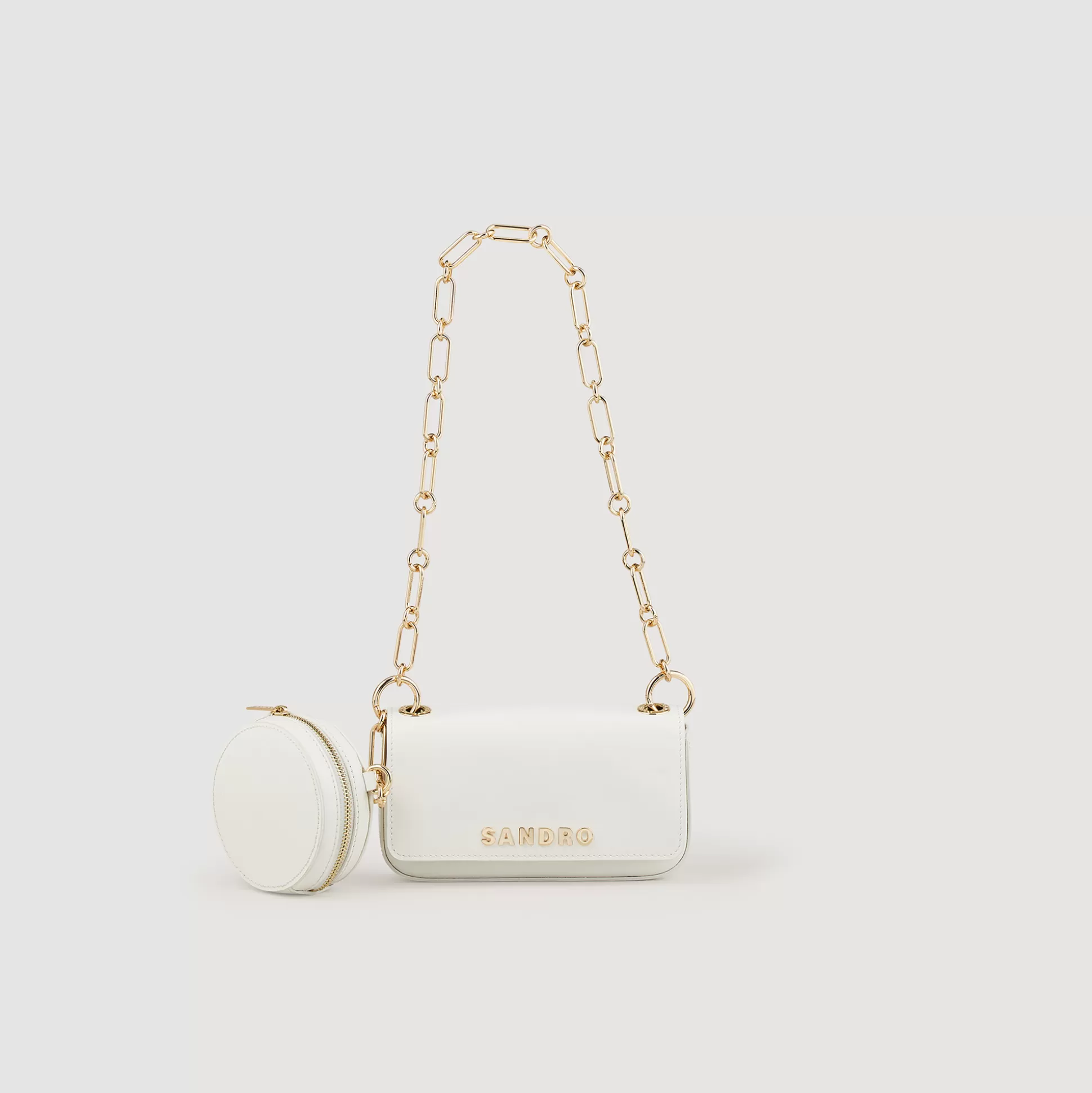 Sandro Paris Totemo Bag With Chain Strap> Shoulder Bags