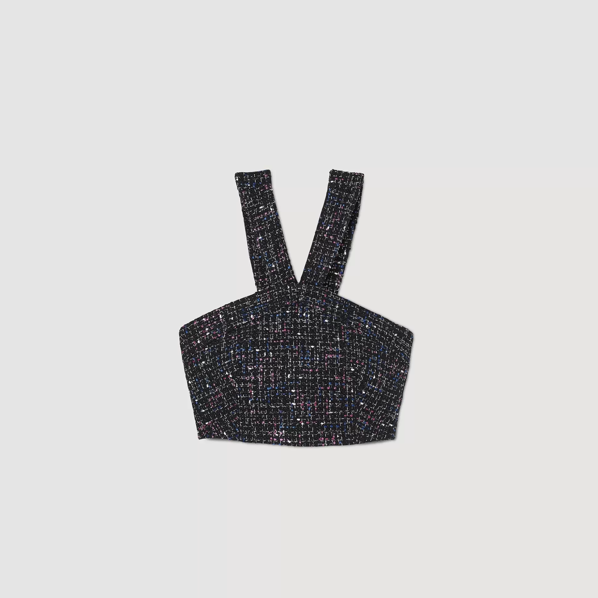 Sandro Paris Tweed Bustier Top> Tops & Shirts