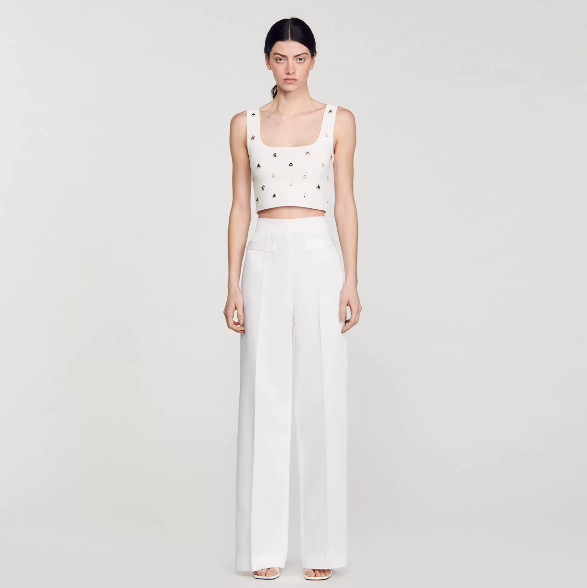 Sandro Paris Wide-Leg Pants> Pants & Shorts